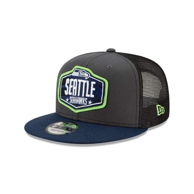 Seattle Seahawks Gorra | New Era NFL Draft 9fifty Snapback Cap Mexico - Grises